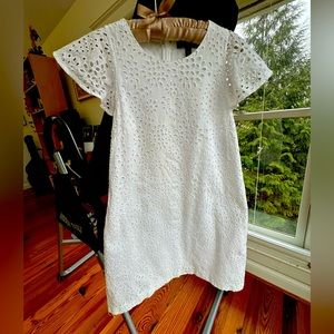 Banana Republic Eyelet mini dress, size 0 petite